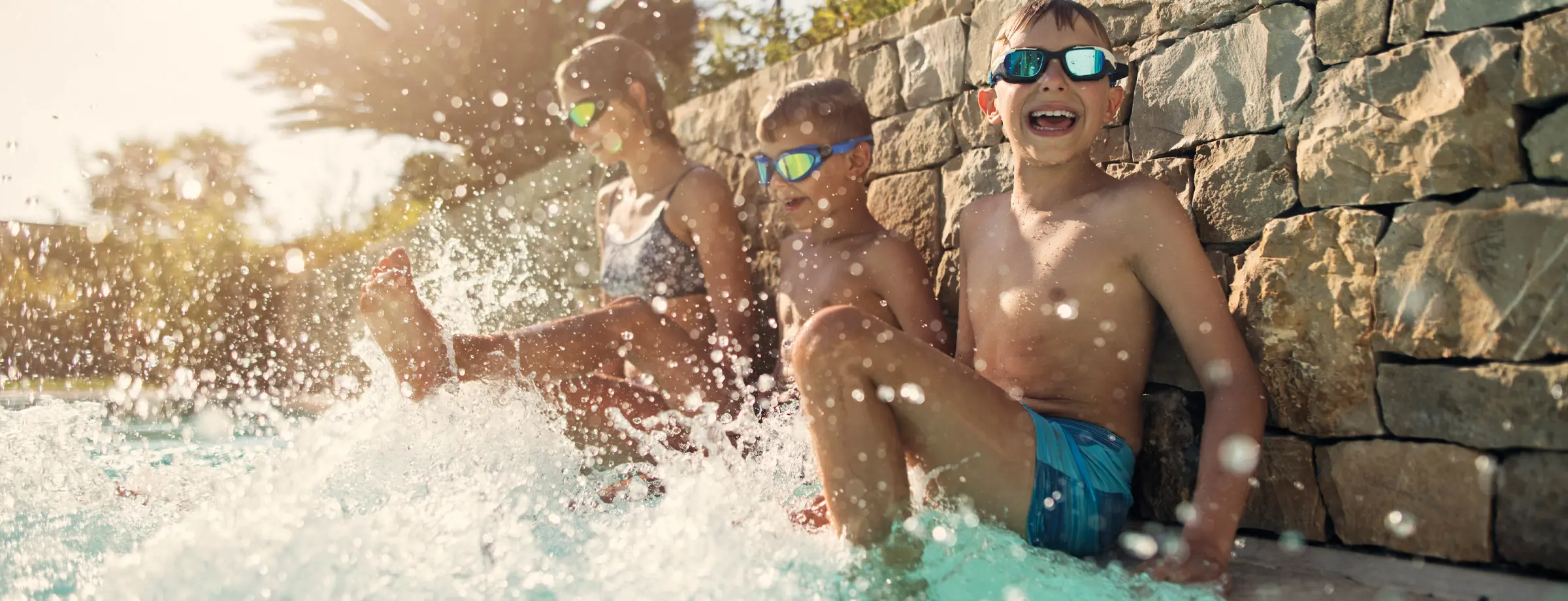 Swimmingpool Flensburg im Aussenbereich